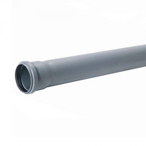 Труба для внутренней канализации SINIKON Standart - D110x2.7 мм, длина 1000 мм (цвет серый)