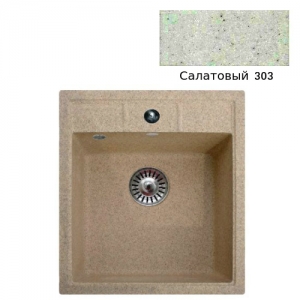 Мойка кухонная гранитная Ulgran U-406 (цвет салатовый, код 303)
