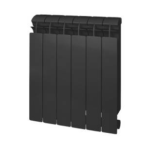 Радиатор биметаллический GLOBAL STYLE PLUS 500 - 4 секции (подключение боковое, цвет черный)
