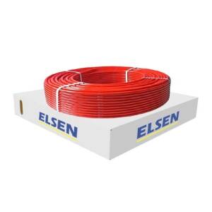 Труба из сшитого полиэтилена ELSEN ELSPIPE - 20x2.0 (PE-Xa/EVOH, PN6, 95°C, бухта 120м цвет красный)