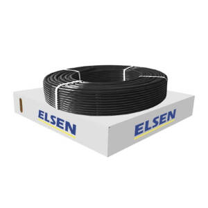 Труба из сшитого полиэтилена ELSEN ELSPIPE - 16x2.2 (PE-Xa/EVOH PN10 95°C, бухта 120м, цвет черный)