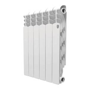 Радиатор алюминиевый Royal Thermo Revolution 500 - 6 секций (подключение боковое, цвет белый)