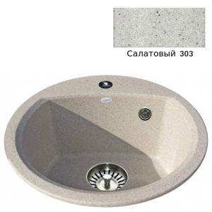 Мойка кухонная гранитная Ulgran U-407 (цвет салатовый, код 303)