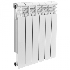 Радиатор биметаллический ROMMER Profi Bm 350 - 6 секций (подключение боковое, цвет белый)