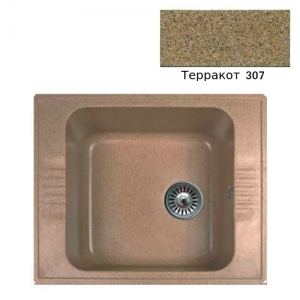 Мойка кухонная гранитная Ulgran U-204 (цвет терракот, код 307)