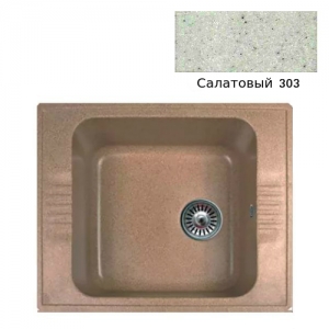 Мойка кухонная гранитная Ulgran U-204 (цвет салатовый, код 303)