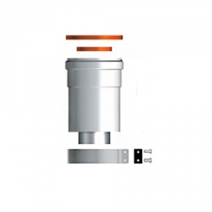 Адаптер для вертикального монтажа Ariston AL/PPS Ду60/100 мм