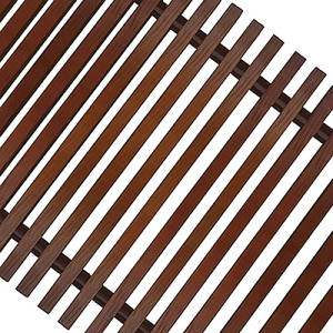 Решетка рулонная деревянная Techno шириной 350 мм, длина 2000 мм (цвет темное дерево)