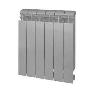 Радиатор биметаллический GLOBAL STYLE PLUS 500 - 12 секций (подключение боковое, цвет серый)