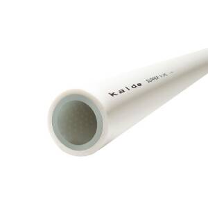 Труба полипропиленовая армированная алюминием KALDE - 25x4.2 (PN25, Tmax 70°C, штанга 4м, Россия)