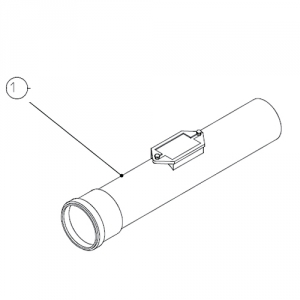 Труба с ревизией для раздельного дымохода Protherm D80 мм, длина 0,35 м (для ГЕПАРД 2015, ПАНТЕРА)