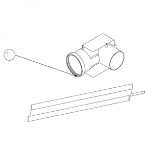 Отвод с опорной консолью Protherm для раздельного дымохода D80 мм (для котлов ГЕПАРД 2015, ПАНТЕРА)