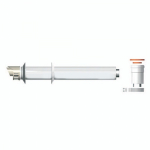 Комплект коаксиальный Ariston AL/PPS Ду60/100 мм, длина 1000 мм (горизонтальный, без отвода 90°)