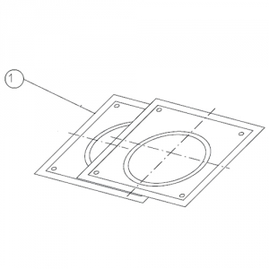 Манжета декоративная внутренняя для раздельного дымохода Protherm D80 мм (для ГЕПАРД 2015, ПАНТЕРА)